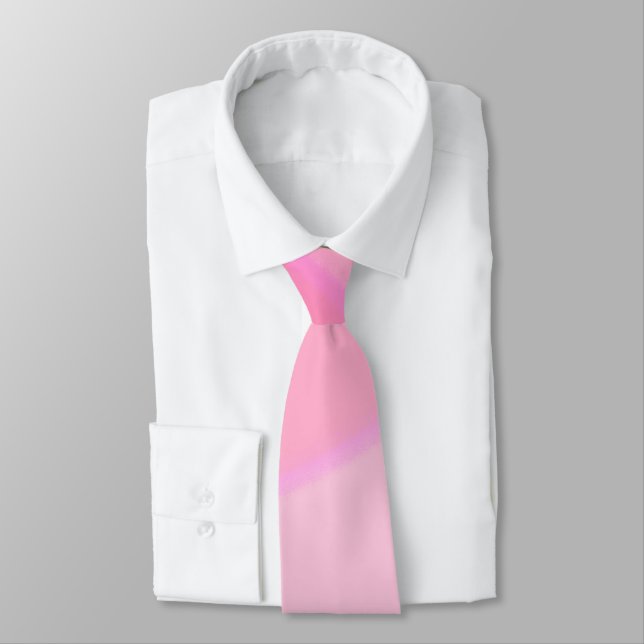 Pink Wirbel Neck Tie Krawatte (Gebunden)
