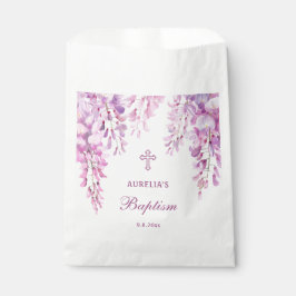 Pink Wisteria Baptism Geschenktütchen