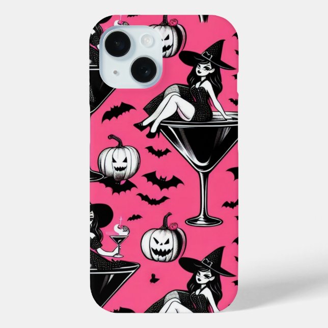 Pink Witch Martini Case-Mate iPhone Hülle (Rückseite)