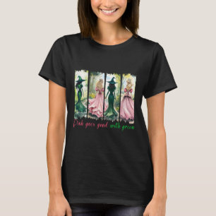 Pink Witch passt gut zu grüner Halloween-Hexen-Wo T-Shirt