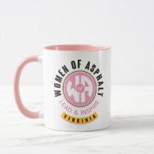 Pink Women of Asphalt Virginia Tasse