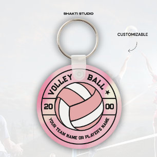 Pink Women Volleyball Geschenk Souvenirs Schlüssel Schlüsselanhänger