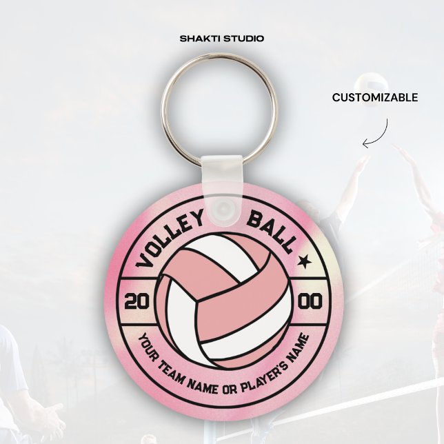 Pink Women Volleyball Geschenk Souvenirs Schlüssel Schlüsselanhänger (Von Creator hochgeladen)