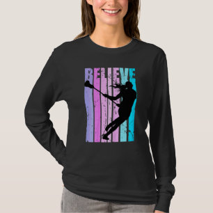 Pink Womens Lacrosse Player Coach Team Coach T-Shirt