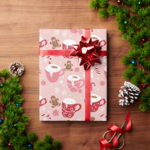Pink Wonderland: Kakaoaufnahmen und Weihnachten Geschenkpapier