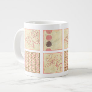 Pink Woodblock Zeichnungen von Chariklia Zarris Jumbo-Tasse