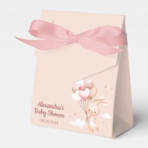Pink Woodland Bunny Rabbit Babydusche Geschenkschachtel