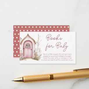 Pink Woodland Fairies Kinderduschbücher Begleitkarte