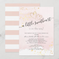 Pink x Gold Sweetheart Baby Showerby Mail