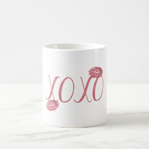 Pink XOXO Kisses Kaffeetasse