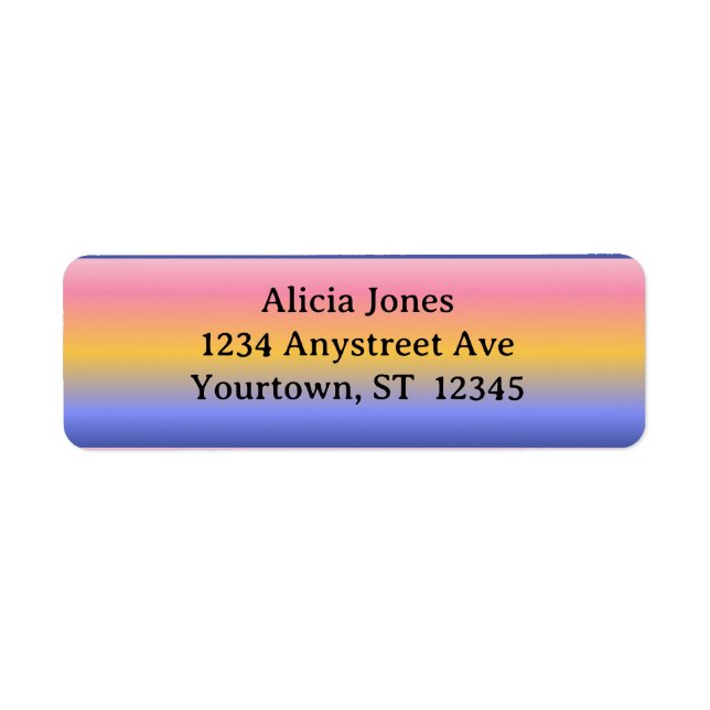 Pink Yellow Blue Gradient (Vorne)