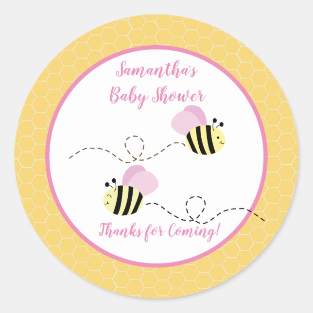 Pink Yellow Bumble Bevor Sticker (Vorderseite)