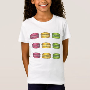 Pink Yellow Green Bakery Macaron Cookie T-Shirt