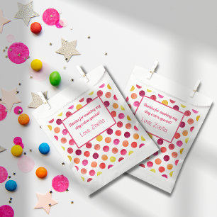 Pink Yellow Polka Dot Geburtstagsparty Gefallen Ba Geschenktütchen