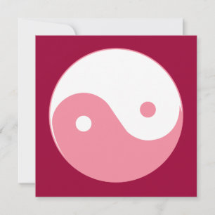 Pink Yin-Yang-Symbol