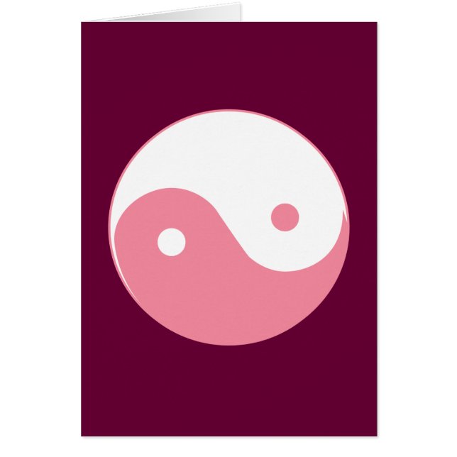 Pink Yin-Yang-Symbol (Vorne)