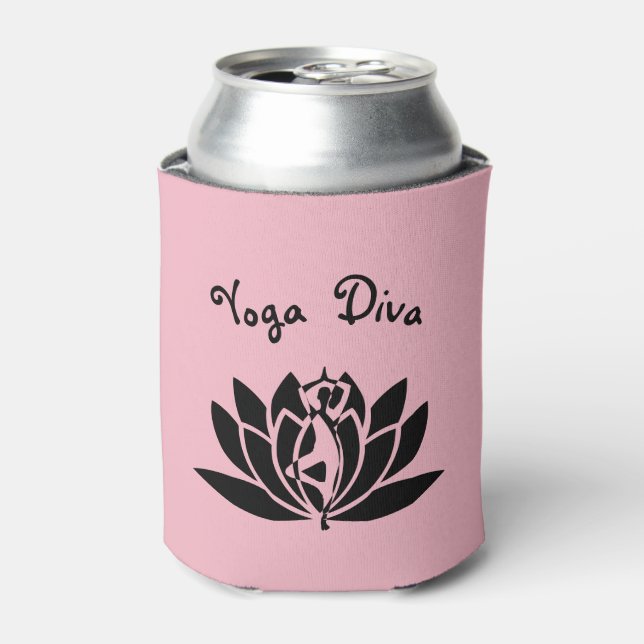 Pink Yoga Diva Design Dosenkühler (Kanne Vorderseite)