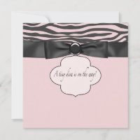 Pink Zebra Diva Baby Girl Dusche