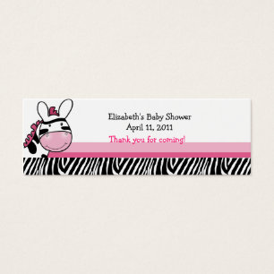Pink Zebra Diva Stripe Dusche / Geburtstags-Gefält