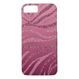 Pink Zebra Glitzer Case-Mate iPhone Hülle