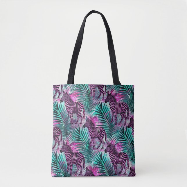 Pink Zebra Jungle Tropical Pattern (Vorderseite)