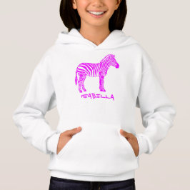 Pink Zebra Kids Hoodie