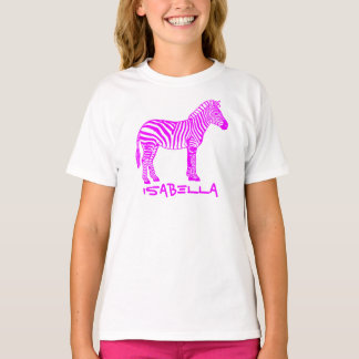 Pink Zebra Kids T-Shirt – Süßes gestreiftes Tier-T