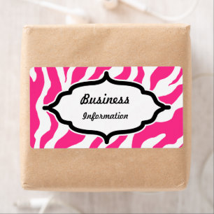 Pink-Zebra-Labels, individuell einstellbar