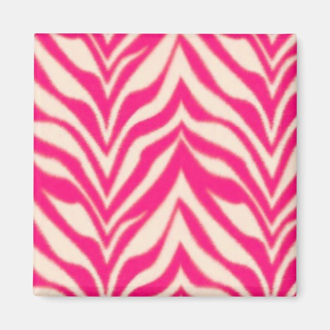 Pink Zebra Magnet (Vorne)