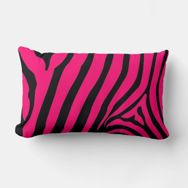 Pink Zebra Pillow Lendenkissen (Vorderseite)