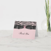 Pink Zebra Pink Schwarze Prinzessin Vielen Dank Ka