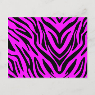 Pink Zebra Postkarte