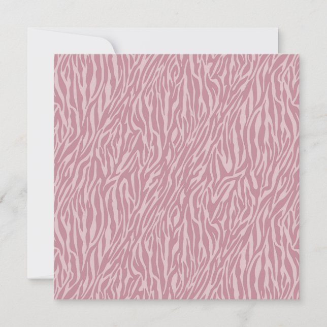 Pink Zebra Print 16 . Geburtstag Einladung (Vorderseite)