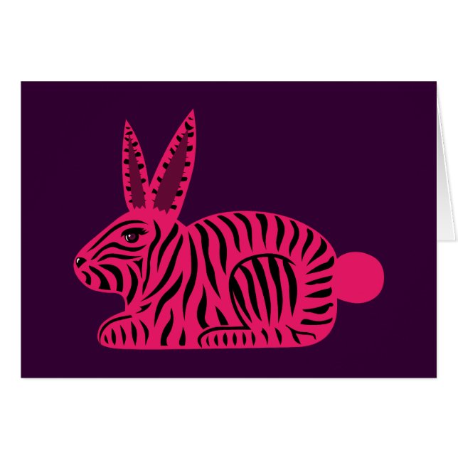 Pink Zebra Rabbit (Vorderseite (Horizontal))