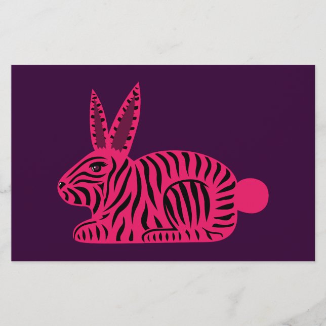 Pink Zebra Rabbit (Vorderseite)