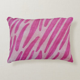 Pink zebra stripes dekokissen