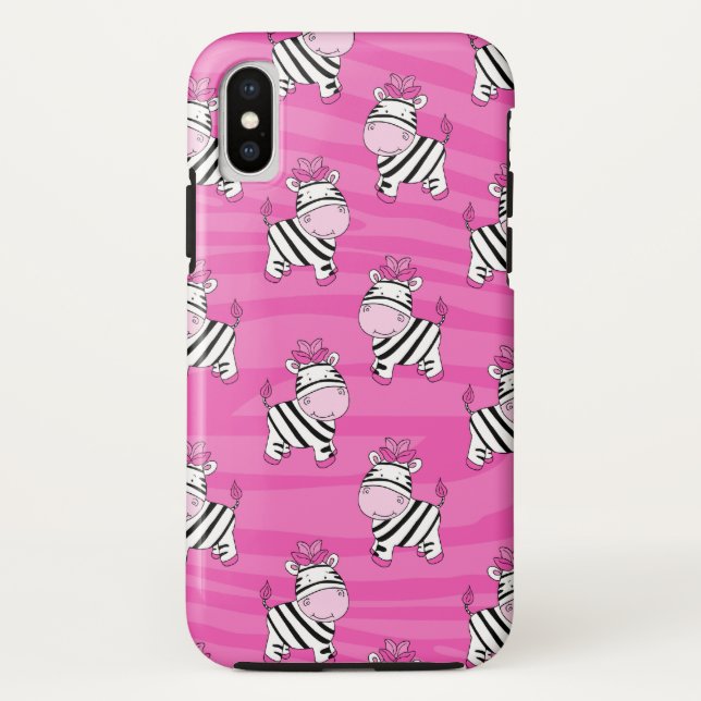 Pink Zebra Süße Tier Handy-Fall Case-Mate iPhone Hülle (Rückseite)