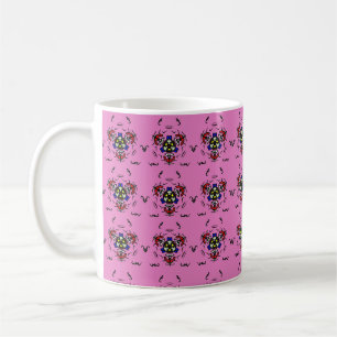 Pink Zen Mandala" Kaffeetasse
