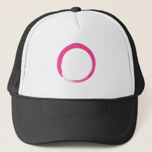 Pink Zen Symbol / Enso Circle Truckerkappe