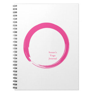 Pink Zen Symbol / Enso-Kreis Notizblock