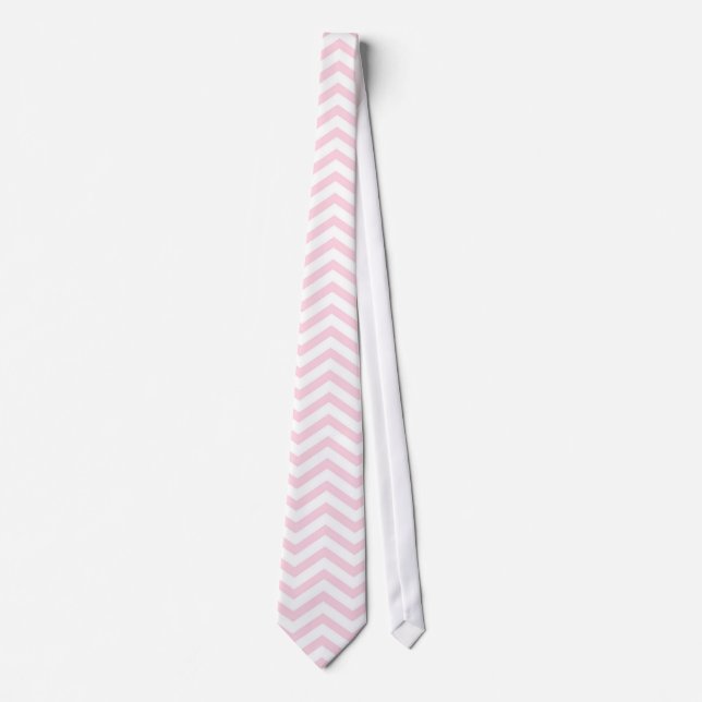 Pink Zickzack Girly Pattern Krawatte (Vorderseite)