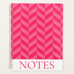 Pink Zickzack Herringbone Muster Moderne Planer