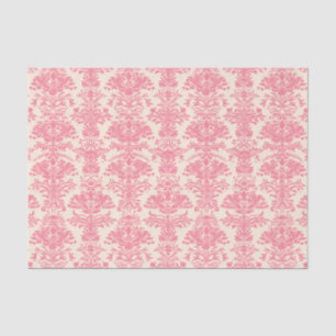 Pink-Zierdamastmuster Seidenpapier