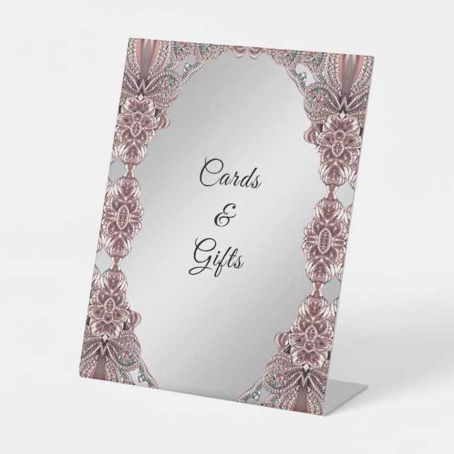 Pink-Ziertabletten Sockelschild (Vorderseite)