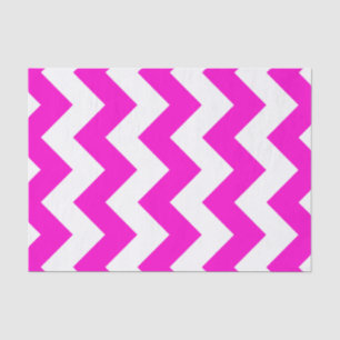 Pink Zigzag-Muster für Neon Pink Seidenpapier