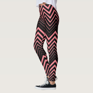 Pink Zigzag Zickzack Leggings