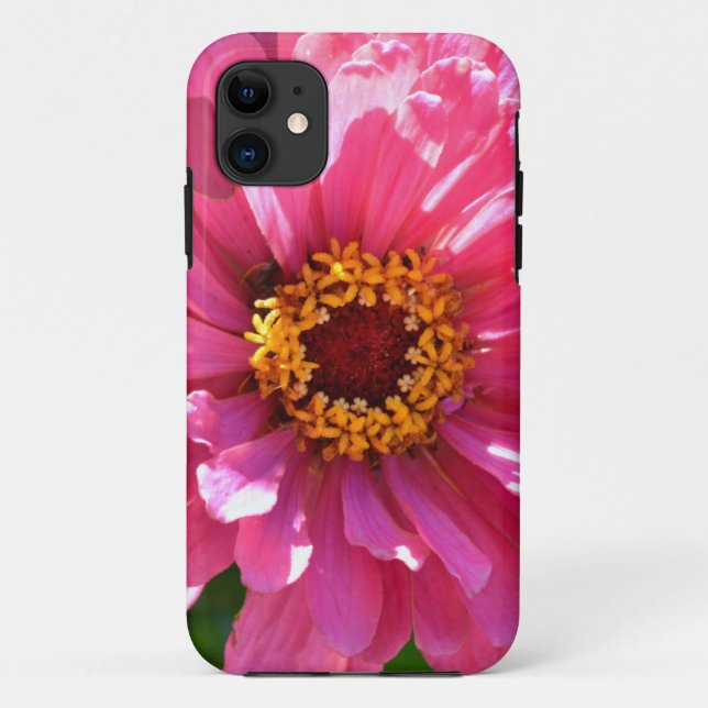 Pink Zinnia Case-Mate iPhone Hülle (Rückseite)