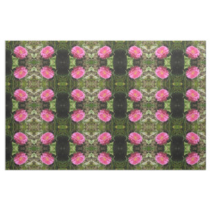 Pink Zinnia Gemustertes Gewebe Stoff