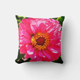 Pink Zinnia Kissen