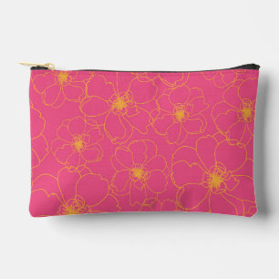 Pink Zipper Pouch Zubehörtasche